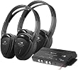 Power Acoustik HP-902RFT 2 Swivel Ear Pad 2-Channel RF 900 Mhz Wireless Headphones with Transmitter