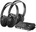 Power Acoustik HP-902RFT 2 Swivel Ear Pad 2-Channel RF 900 Mhz Wireless Headphones with Transmitter