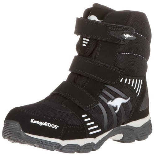 KangaROOS 10824 Barry-High Jungen Stiefel, Schwarz (blk/silver), EU 31