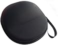 Sturdy Hard Shell Headphone Carrying Case, Headset Storage for Travel | Impact Protection for Sony, Sennheiser, Beats & More | Black Ballistic Nylon, Large
