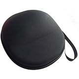 Sturdy Hard Shell Headphone Carrying Case, Headset Storage for Travel | Impact Protection for Sony, Sennheiser, Beats & More | Black Ballistic Nylon, Large