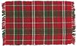Durable Hand Woven 100% Cotton Colorful Green and Red Plaid Placemat 12x18 Inches Set / 6