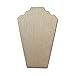 Ikee Design Linen Covered Padded Wood Necklace Display With Easel 8 1/4