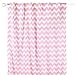 Pink Zig Zag Print Window Drapery Panels - Set of Two 84 by 42 Inch Panels