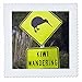 3dRose qs_74688_3 New Zealand, North Island, Bay of Plenty, Kiwi Road Sign-AU02 DWA6085-David Wall-Quilt Square, 8 by 8-Inch