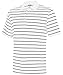 adidas Golf Men's Puremotion(tm) 2-Color Stripe Jersey Polo '15 White/Black Polo Shirt XL