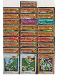 Toy: Yugioh Gusto Deck Builder Lot 28 Cards Set with Free Yugioh Figure - Konami