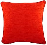 Evans Lichfield Savannah Cushion Piped Edge, Red (Filled Cushion), 17 x 17 Inch