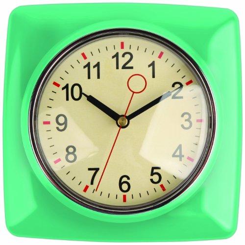 Kikkerland Retro Kitchen Wall Clock Mint coconuas163