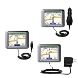 Deluxe Kit for the Garmin Nuvi 260 includes a USB cable with Car and Wall Charger - Gomadic Brand w/ TipExchange Technology