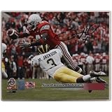 Ohio State Buckeyes #4 Santonio Holmes 8'' x 10'' Autographed Landscape Photograph
