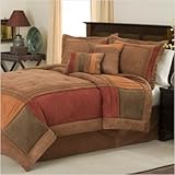 Lifestyles Birchwood 8-Piece Multi Block Comforter Set, King