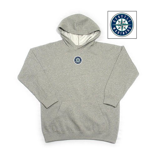 Seattle Mariners MLB "JV" Youth Pullover Hooded Sweatshirt For Kids (Heather)