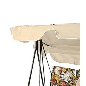baumarkt direkt Ersatzdach für Hollywoodschaukeln beige 100% Polyester
