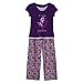 Girls' Circo® Dog/Flower Pajama Set - Purple