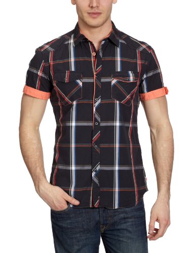 TOM TAILOR Denim Herren Freizeithemd 20171200112/checked shirt, Gr. 44 (XXL), Blau (6204) Preisvergleich