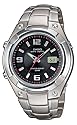 Casio - WVQ - 141DE - 1AVER - Homme Radio Piloté - Quartz analogique et digitale - Bracelet acier