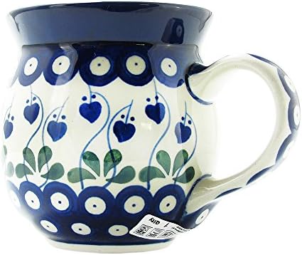 Polish Pottery 16 Ounce Bubble Handmade Mug From Boleslawiec Poland Ceramika Artystyczna Traditional Series Stoneware Pattern 073-377