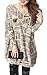 ELLAZHU Women Baggy Newspaper Knit Pullover Dress Onesize SZ44