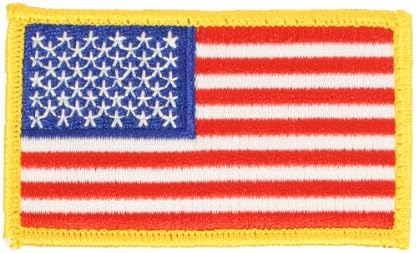 USA Flag Velcro Shoulder Patch - 3.5" x 2" Standard (Full Color)