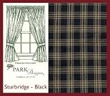 Park Designs Sturbridge Country Black Panel Curtains