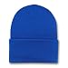 Plain Blank Long Beanie Cap Hat - Royal Blue