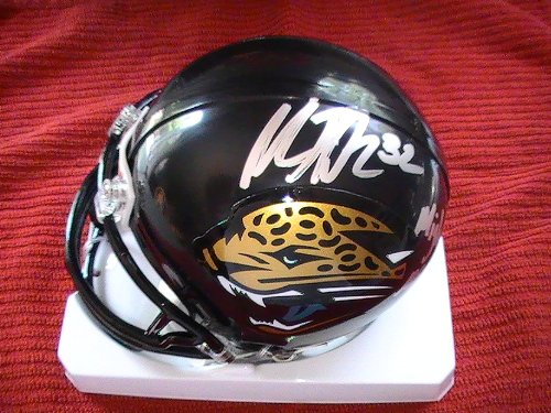 MAURICE JONES DREW SIGNED AUTO AUTOGRAPHED JACKSONVILLE JAGUARS MINI HELMET W/ COA AND HOLOGRAM