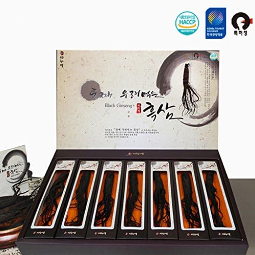 [DANURIM] Brewed Black Ginseng in Entirety 15g x 7 Roots, Korean 5 Years Black Ginseng