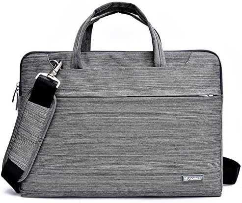 Seiorca Laptop Bag for 14 15 15.6 inch Lenovo Samsung Macbook Dell ASUS Ultrabook Messenger Bag / Sleeve Carrier Case with Removable Shoulder Strap(Grey)