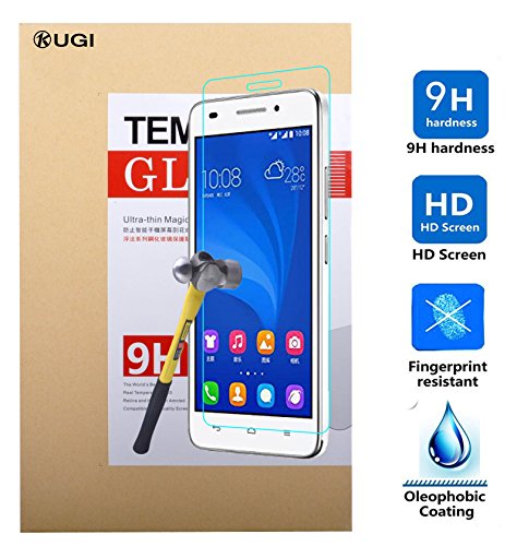 Huawei Honor 4 Play 4G Screen protector, KuGi Ultra-thin 9H Hardness High Quality HD clear Premium Tempered Glass Screen Protector for Huawei Honor 4 Play 4G smartphone (1 pcs)