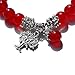 Three Keys Jewelry Women Birthstone Charm Bracelet Stretch Bangle Silver Infinity Wish Life Tree July Agate Red T7