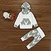 AMA(TM) Toddler Baby Girl Boy Deer Hooded Tops +Pants Outfits Clothes Set