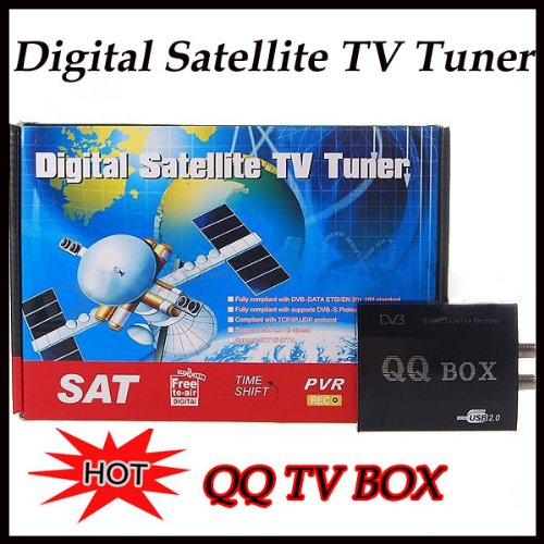 DVB-S Digital TV HDTV USB 2.0 Box Tuner with Remote Controller