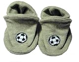 Gray Baby Shoes with Soccer Balls