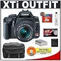 Canon Digital Rebel XTi 10.1MP Digital SLR Camera (Black) + Canon EF-S 18-55mm Lens [Outfit] + 8GB Card + NB-2LH Battery + Accessory Kit