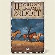 Tile Desk clock~If you can dream it ...~Artworks Home Accents~ desk clocks~ code 431