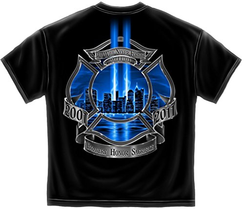 Firefighter T-Shirt Tribute High Honor Firefighter Black