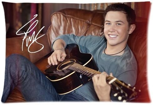 Custom Scotty McCreery Singer Star on the Tree Pattern Pillowcase Print on Two Sides High Quality Pillow Case 20*30 Inch