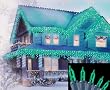 Club Pack of 600 Minty Green Commercial Icicle Christmas Lights - Green Wire