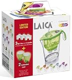 from LAICA LAICA (ITALY) SUMMER SPECIAL - GREEN FRIDGE WATER FILTER + 3 BI-FLUX CARTRIDGES + 2 GREEN ACRYLIC GLASSES FOR COLD & HOT DRINKS - MORE GLASSES AVAILABLE WITH A THE 4 PACK BI-FLUX CARTRIDGE - CARTRIDGES FIT MOST BRITA MAXTRA JUGS - FREE POSTAGE (Model LAICAJ947E)