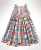Ralph Lauren Girls Dress, Little Girls Madras Dress