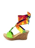 Dolceamore Sandalias de cuña (Verde)