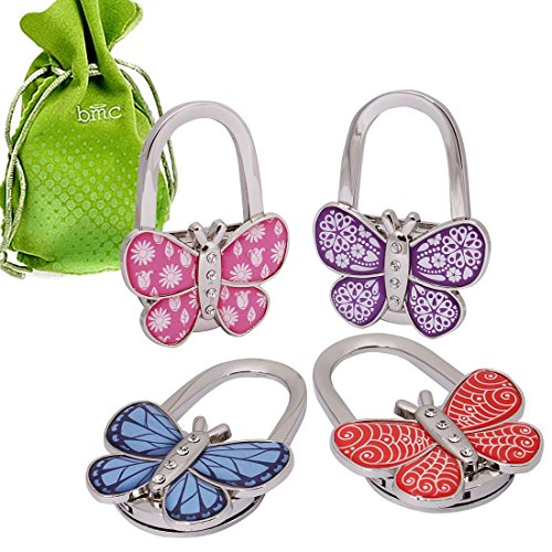 Bmc 4pc butterfly design shoulder handbag folding purse…