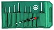 Wiha 26199 Slotted and Phillips Screwdriver Set in Rugged Canvas Pouch, 8 Piece
