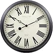 Oversized Wall Clock - Black Satin (29")