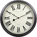 Oversized Wall Clock - Black Satin (29