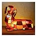 Dachshund Sculptural Louis Comfort Tiffany-Style Lamp: Unique Dachshund Lover Home Decor Lamp by The Ashton-Drake Galleries