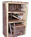 Miro Spielturm f&uuml;r Hamster aus Holz 35x25x13cm