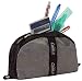 Case-it Pencil Pouch with Zipper for Binders, Grey, 9 inch x 11 inch, PEN-05-GRY