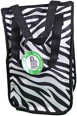 Zebra Design Fashion Insulated Lunch Tote Bag Recycled Environment Friendly
